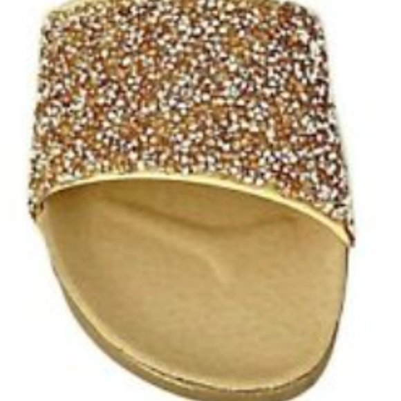 Forever Women's Glitter Cork Slides - Size 6-1/2 - Picture 14 of 14